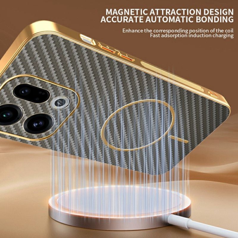 Kryt Oppo Find X9 5g Textura Uhlíkových Vláken