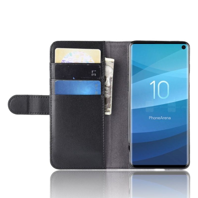 Flipové Pouzdro Na Samsung Galaxy S10 Prémiová Kůže