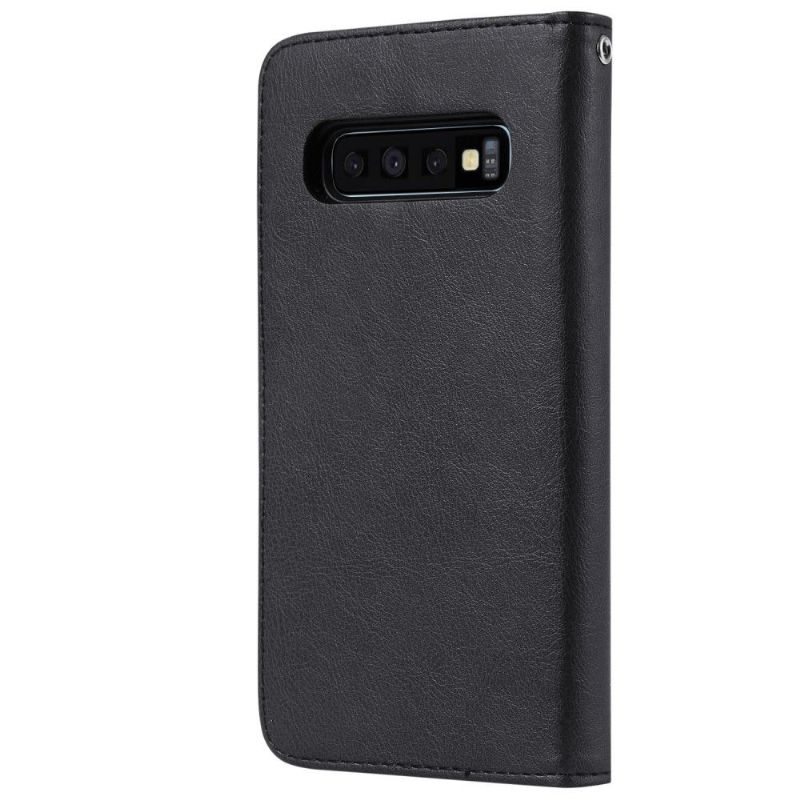 Kryt Pouzdra Na Samsung Galaxy S10 Magnetická Umělá Kůže