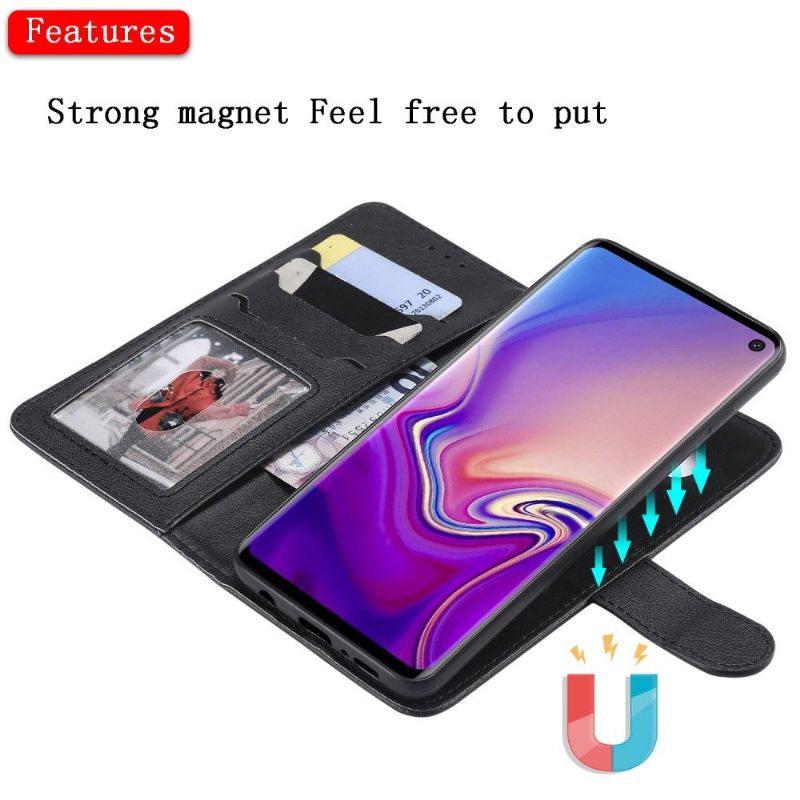 Kryt Pouzdra Na Samsung Galaxy S10 Magnetická Umělá Kůže