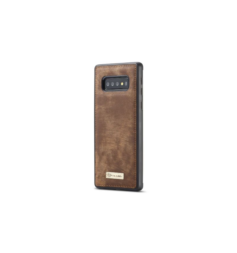 Kryt Pouzdra Na Samsung Galaxy S10 Peněženkové Pouzdro A Hnědý Případ