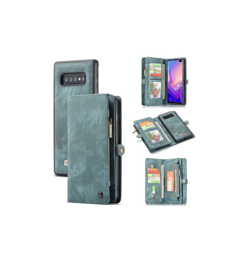 Kryt Pouzdra Na Samsung Galaxy S10 Peněženkové Pouzdro A Zelený Případ