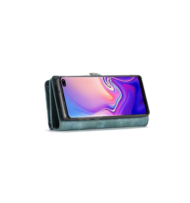Kryt Pouzdra Na Samsung Galaxy S10 Peněženkové Pouzdro A Zelený Případ
