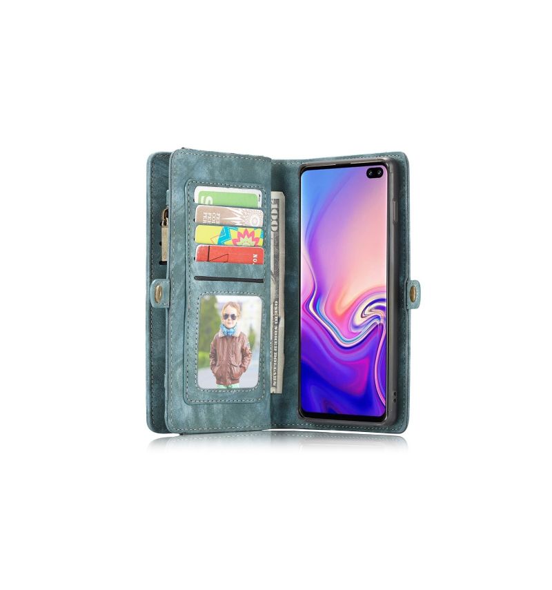 Kryt Pouzdra Na Samsung Galaxy S10 Peněženkové Pouzdro A Zelený Případ