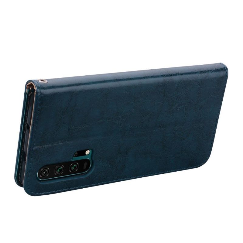 Pouzdra Na Honor 20 Pro Luxusní Vintage Kožený Efekt