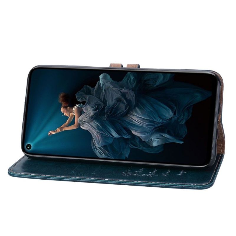 Pouzdra Na Honor 20 Pro Luxusní Vintage Kožený Efekt