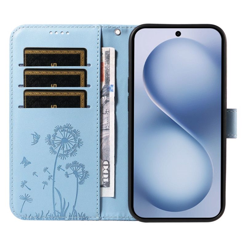 Kožený Kryt Na Vivo X200 Fe Řemínek S Pampeliškou