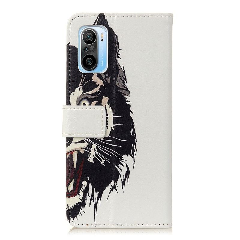 Flipové Pouzdro Na Xiaomi Mi 11i / Poco F3 Divoký Tygr