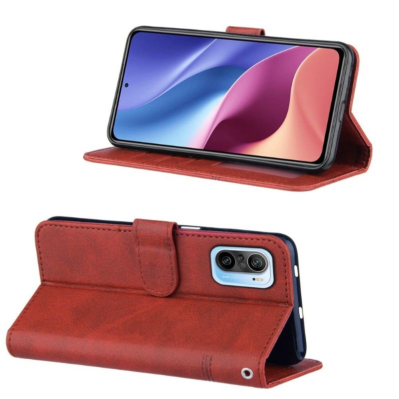 Flipové Pouzdro Na Xiaomi Mi 11i / Poco F3 Efektní Linie Kůže