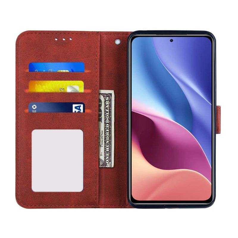 Flipové Pouzdro Na Xiaomi Mi 11i / Poco F3 Efektní Linie Kůže