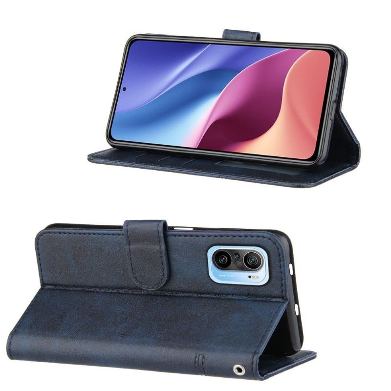 Flipové Pouzdro Na Xiaomi Mi 11i / Poco F3 Efektní Linie Kůže
