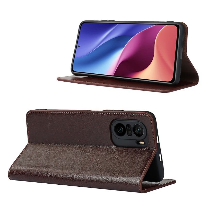 Flipové Pouzdro Na Xiaomi Mi 11i / Poco F3 Funkce Podpory Koženého Držáku Karty