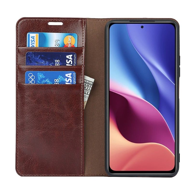 Flipové Pouzdro Na Xiaomi Mi 11i / Poco F3 Funkce Podpory Koženého Držáku Karty