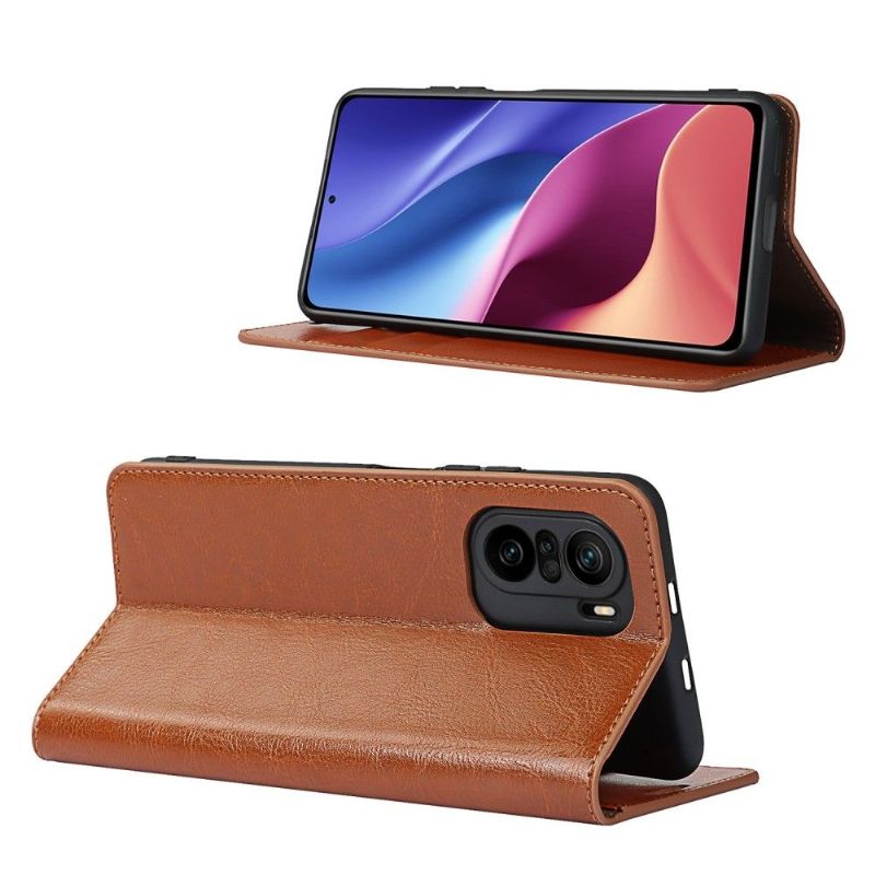 Flipové Pouzdro Na Xiaomi Mi 11i / Poco F3 Funkce Podpory Koženého Držáku Karty