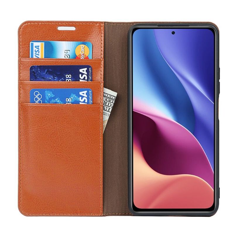 Flipové Pouzdro Na Xiaomi Mi 11i / Poco F3 Funkce Podpory Koženého Držáku Karty