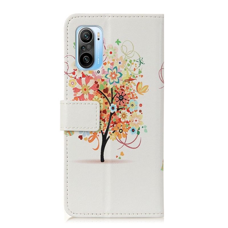 Flipové Pouzdro Na Xiaomi Mi 11i / Poco F3 Květinový Strom