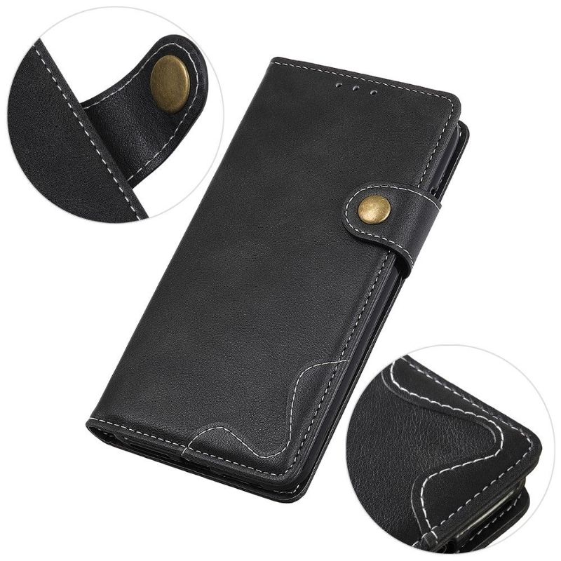 Flipové Pouzdro Na Xiaomi Mi 11i / Poco F3 Odkryté Švy Ve Tvaru S