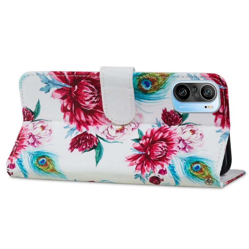 Flipové Pouzdro Na Xiaomi Mi 11i / Poco F3 Paví Květ
