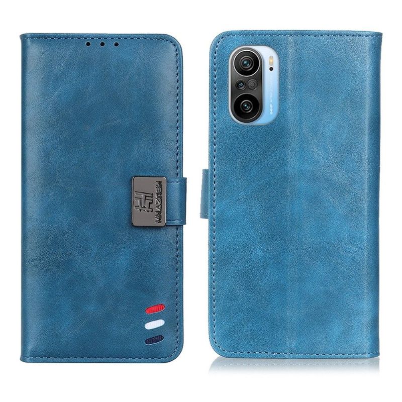 Flipové Pouzdro Na Xiaomi Mi 11i / Poco F3 Vintage Melodie S Koženým Efektem