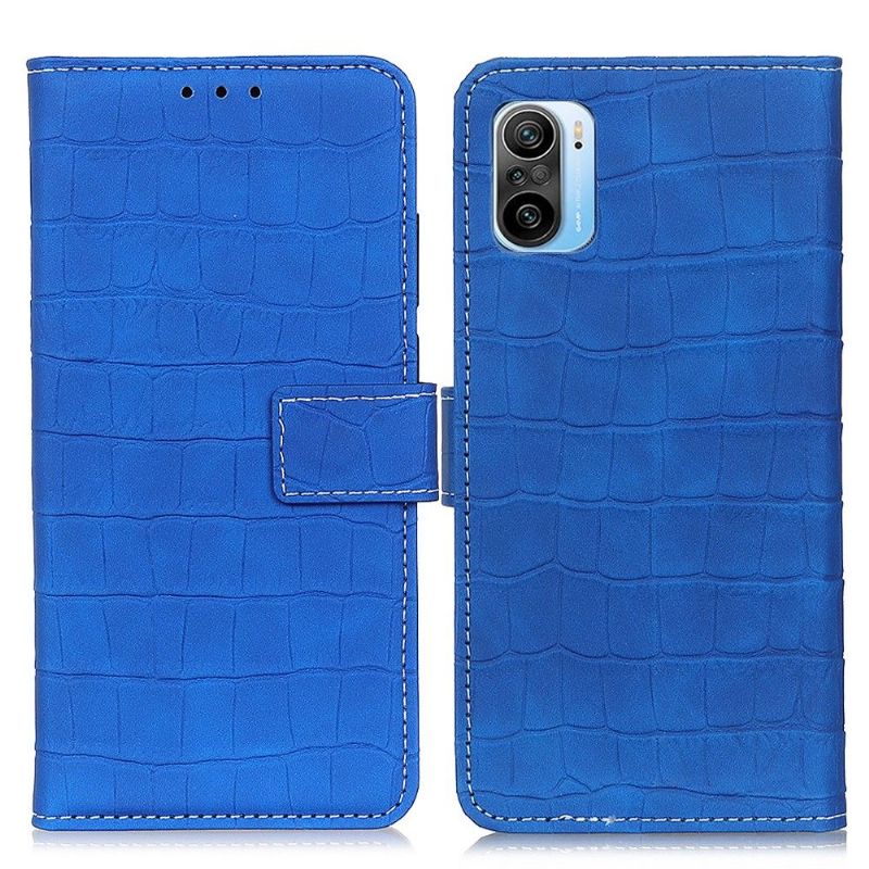 Flipové Pouzdro Na Xiaomi Mi 11i / Poco F3 Vzhled Imitace Kůže Croc