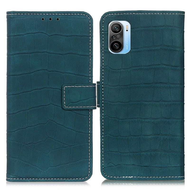Flipové Pouzdro Na Xiaomi Mi 11i / Poco F3 Vzhled Imitace Kůže Croc