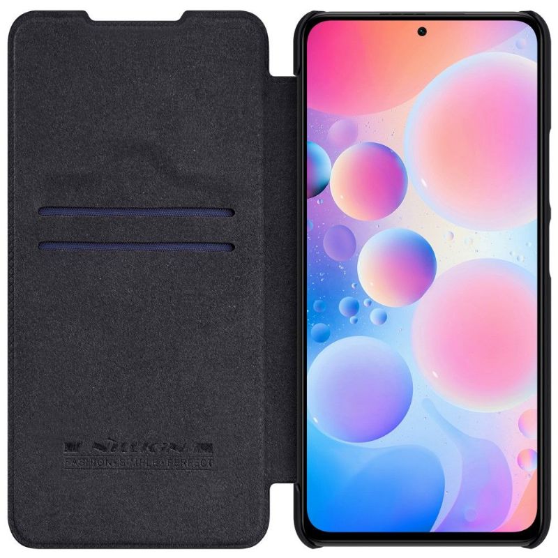 Kožené Pouzdro Na Xiaomi Mi 11i / Poco F3 Kožený Efekt Řady Qin