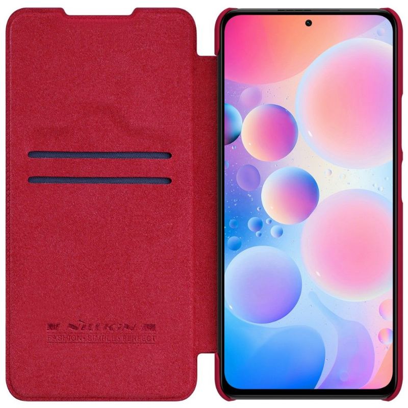 Kožené Pouzdro Na Xiaomi Mi 11i / Poco F3 Kožený Efekt Řady Qin