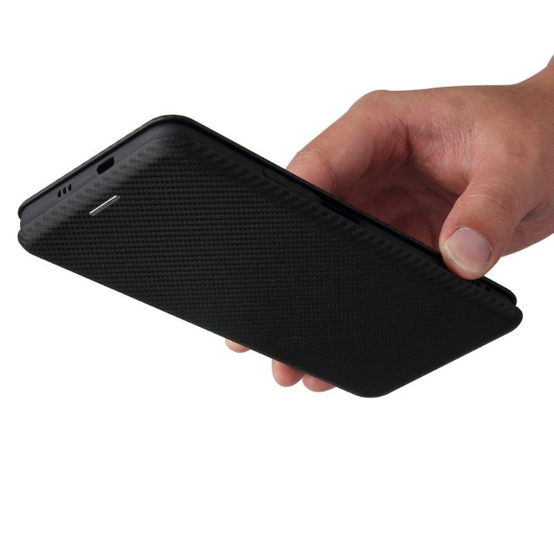 Kožené Pouzdro Na Xiaomi Mi 11i / Poco F3 Umělá Kůže Ve Stylu Uhlíkových Vláken
