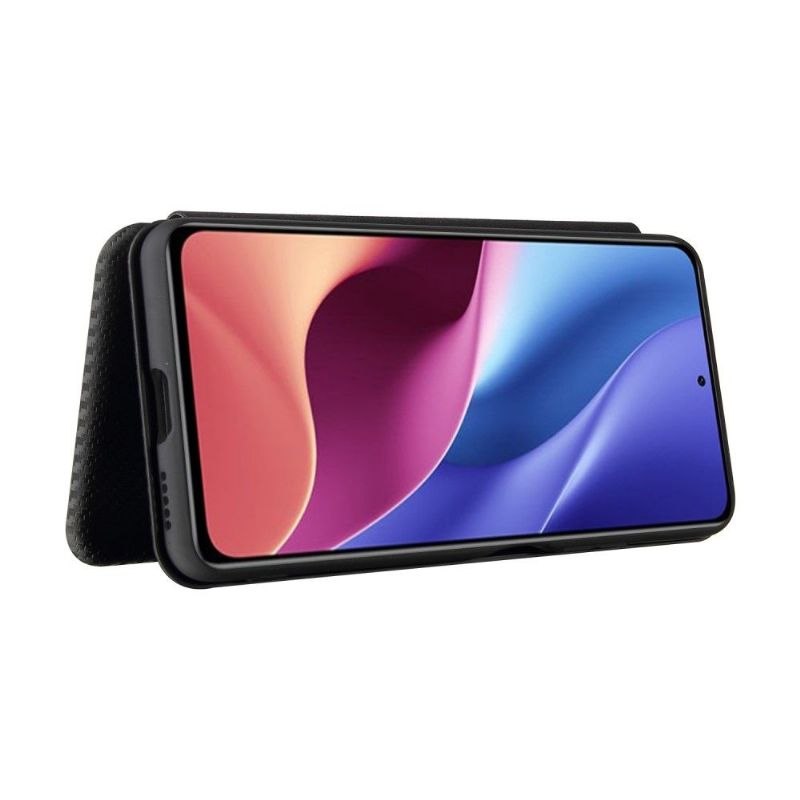 Kožené Pouzdro Na Xiaomi Mi 11i / Poco F3 Umělá Kůže Ve Stylu Uhlíkových Vláken