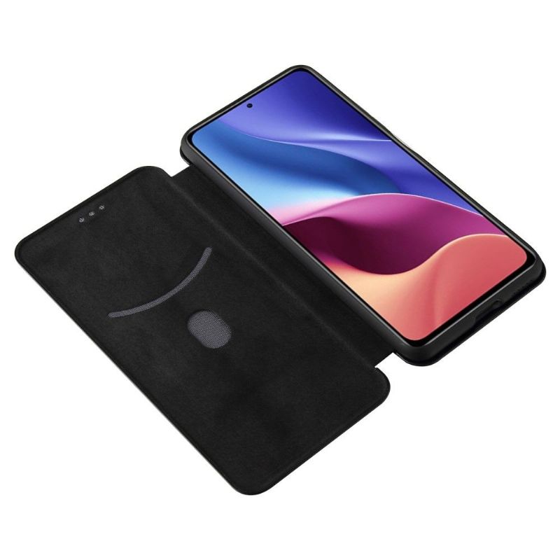Kožené Pouzdro Na Xiaomi Mi 11i / Poco F3 Umělá Kůže Ve Stylu Uhlíkových Vláken