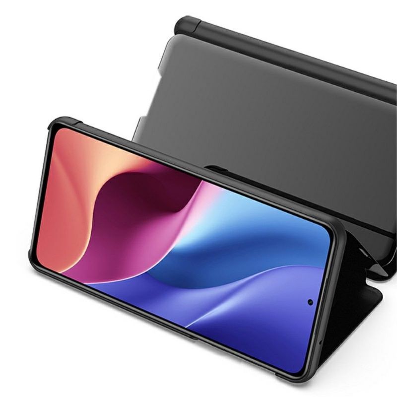 Kryt Na Xiaomi Mi 11i / Poco F3 Flipové Pouzdro Zrcadlový Efekt
