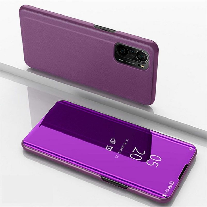 Kryt Na Xiaomi Mi 11i / Poco F3 Flipové Pouzdro Zrcadlový Efekt