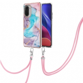 Kryt Na Xiaomi Mi 11i / Poco F3 Na Lana Modrý Mramor