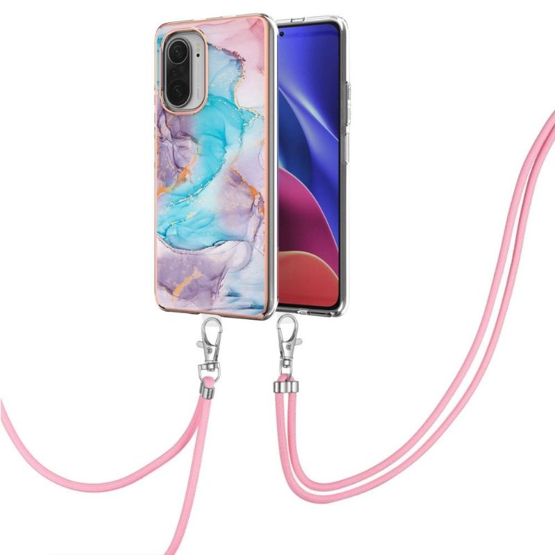 Kryt Na Xiaomi Mi 11i / Poco F3 Na Lana Modrý Mramor