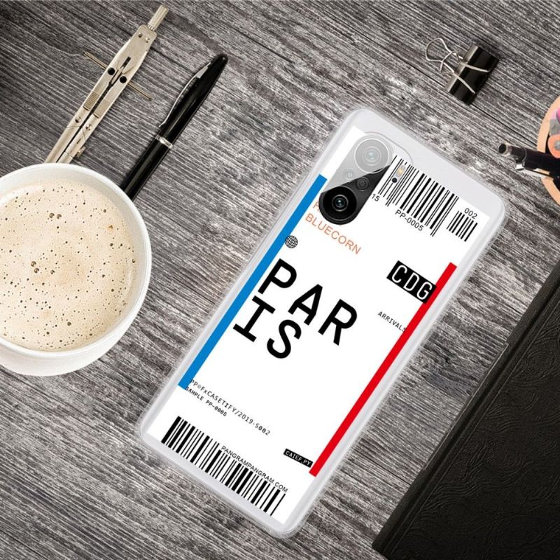 Kryt Na Xiaomi Mi 11i / Poco F3 Palubní Vstupenka 02 Paříž