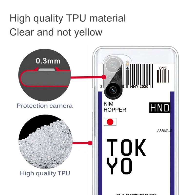 Kryt Na Xiaomi Mi 11i / Poco F3 Palubní Vstupenka 05 Tokio