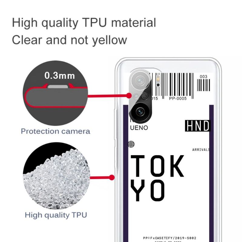 Kryt Na Xiaomi Mi 11i / Poco F3 Palubní Vstupenka 05 Tokio
