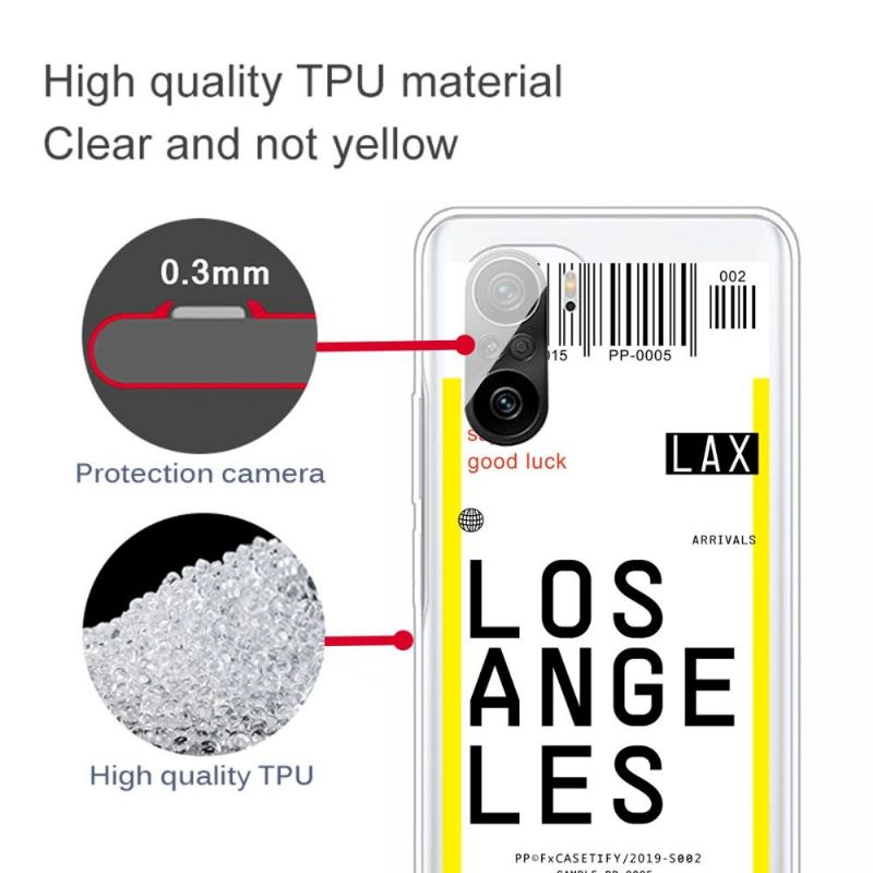 Kryt Na Xiaomi Mi 11i / Poco F3 Palubní Vstupenka 08 Los Angeles