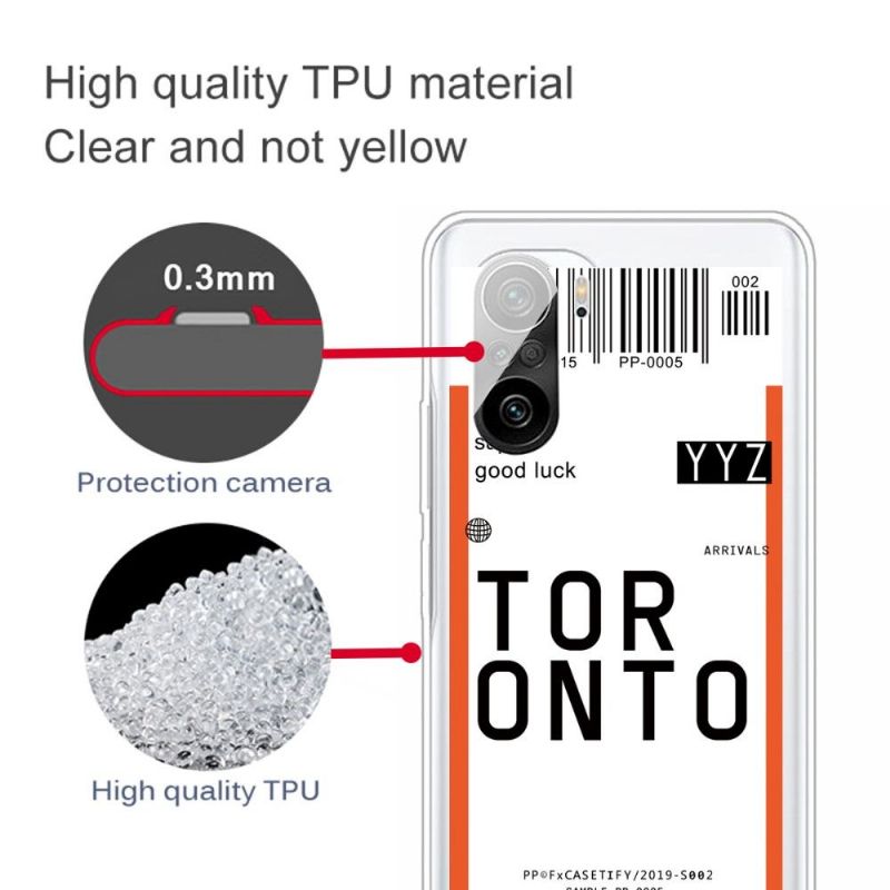 Kryt Na Xiaomi Mi 11i / Poco F3 Palubní Vstupenka 09 Toronto