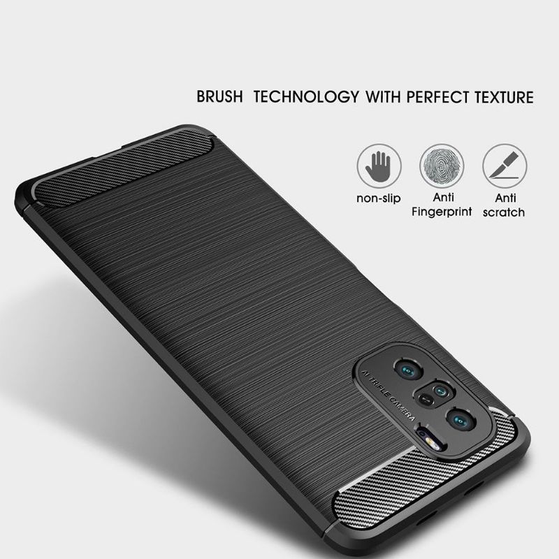 Kryt Na Xiaomi Mi 11i / Poco F3 Silikonový Kartáčovaný Efekt