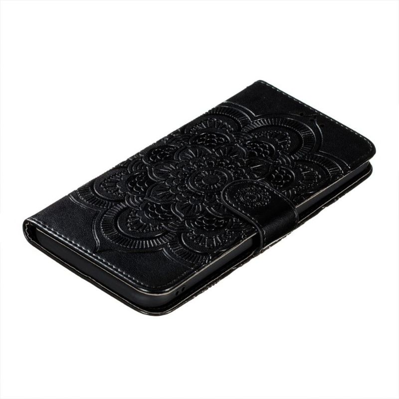 Pouzdra Na Xiaomi Mi 11i / Poco F3 Flipové Pouzdro Květinová Mandala S Popruhem