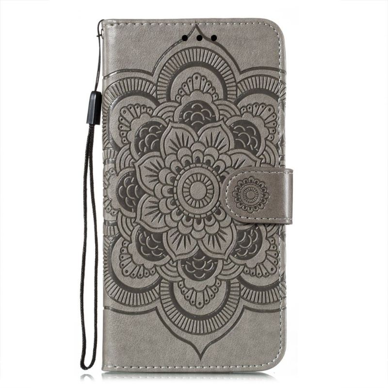 Pouzdra Na Xiaomi Mi 11i / Poco F3 Flipové Pouzdro Květinová Mandala S Popruhem