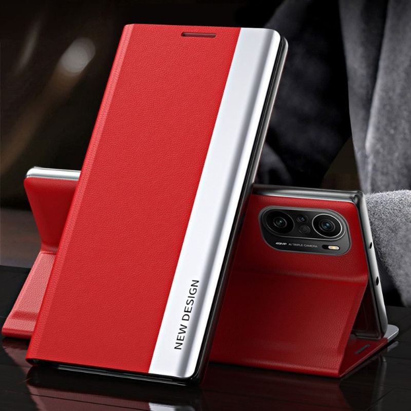 Pouzdra Na Xiaomi Mi 11i / Poco F3 Obchodní Magnet S Koženým Efektem