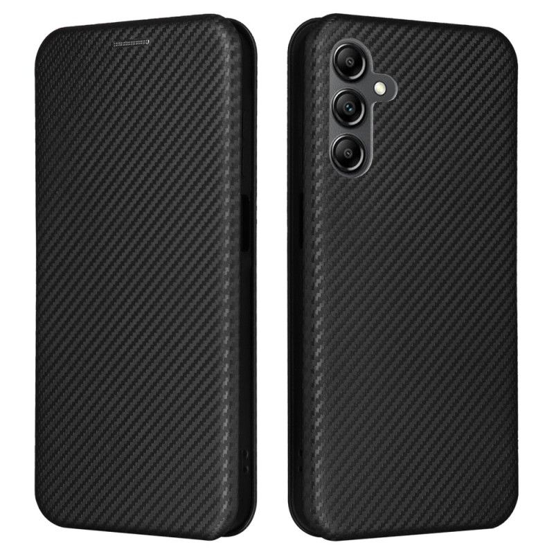 Kožené Pouzdro Folio Na Samsung Galaxy A15 5g Klasické Uhlíkové Vlákno
