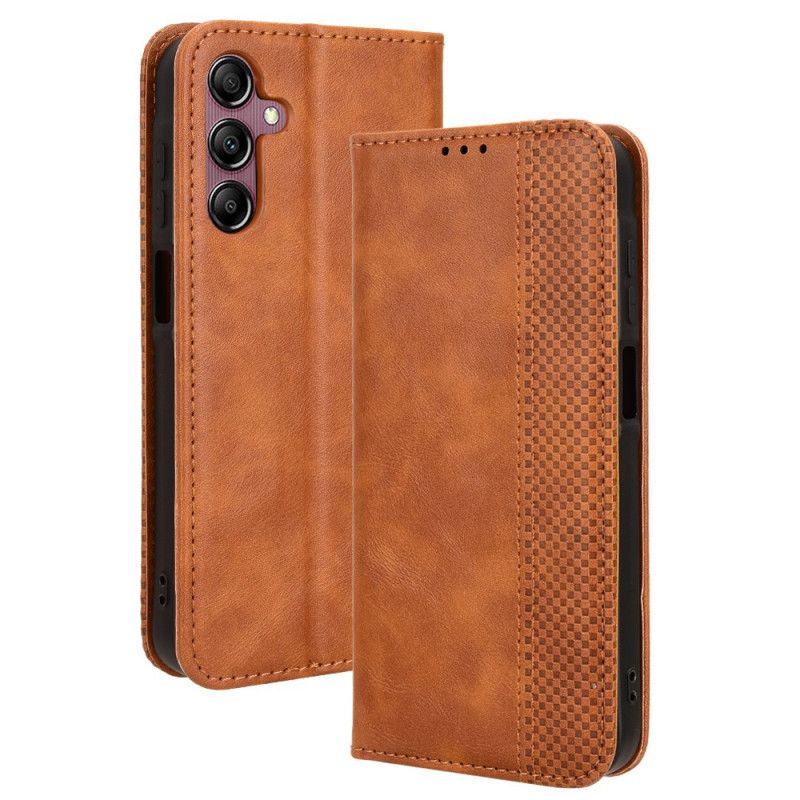 Kožené Pouzdro Folio Na Samsung Galaxy A15 5g Retro