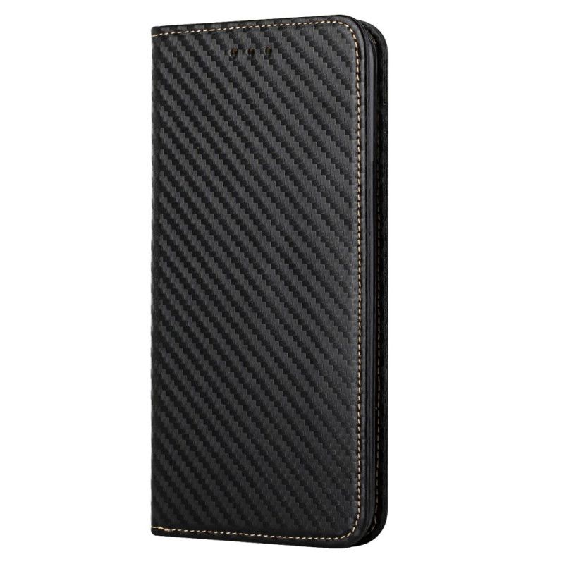 Kožené Pouzdro Folio Samsung Galaxy A15 5g Uhlíkové Vlákno