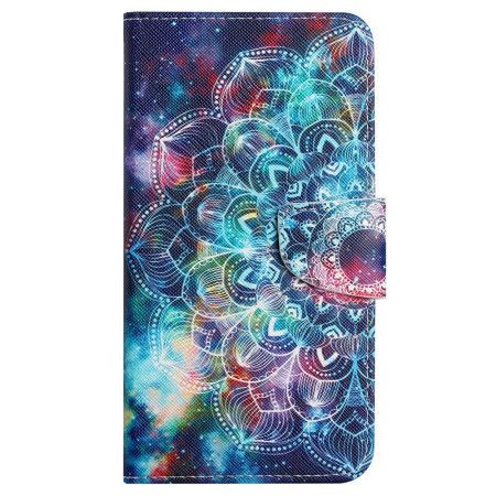 Kožený Kryt Samsung Galaxy A15 5g Hvězdná Obloha A Lanyard Mandala