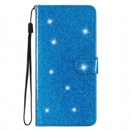 Kožený Kryt Samsung Galaxy A15 5g Páskové Flitry