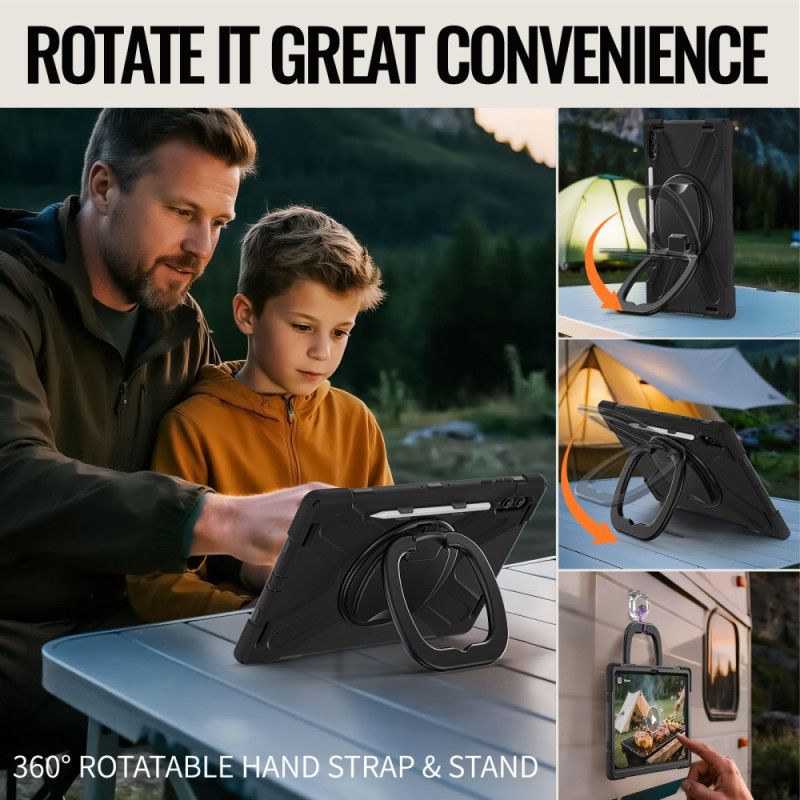 Kryt Samsung Galaxy Tab S11 Ultra Trojitá Ochrana S Otočnou Rukojetí O