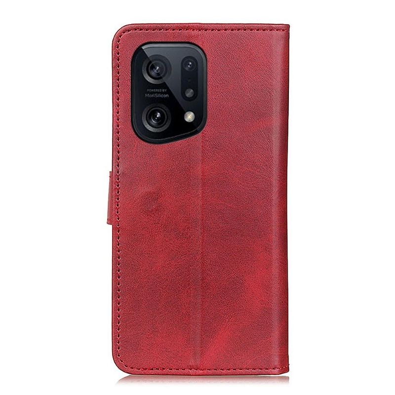 Flipové Pouzdro Na Oppo Find X5 Efekt Matné Kůže Marius